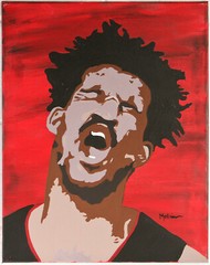 Mollinea „Big Face“ Jimmy Butler 2020 NBA Finals Bubble Original — Heat Fan Art