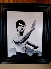 Bruce Lee Tribute Painting „Be Like Water“ Martial Arts GOAT Texas Artist🎨