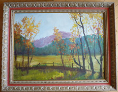 MYSTERY 1960s ERA PLEIN AIR IMPRESSIONIST OIL LOOSE BRUSH VINTAGE OIL PAINTING