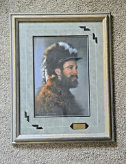 Original Pastel Sherry Gallagher Rocky Western Mountain Man Framed 28×22