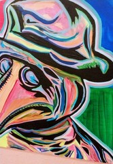 Dr. Death Original Painting On Canvas NYC Artist Ghost NOT A PRINT Coa