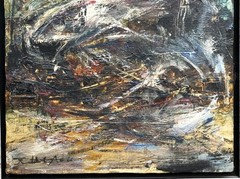 Zao Wou-Ki, Rare VTG c 1966 Abstract Expressionist Impasto O/C Signed/Dated „66“