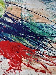 Original Abstract Large Composition, Painting, Expressionism, 120.0 x 90.0 cm.