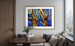 SIMEON GONZALES Original Painting COA / art studio Maryland – USA/LARGE XXL