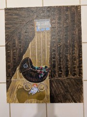 Roy Brenner Painting 1985 – Baby Cradle In Sunshine Room – Earleton, Florida