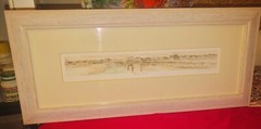 Martin J. Aynscomb-Harris Watercolour 19×8.5in “Den Rier” Signed