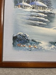 Two original oil paintings by the South Korean artist Suh Jin Hee