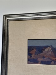 JOHN AXTON PAINTING LANDSCAPE GRAND CANYON VIEW IMPRESSIONIST FAMOUS LISTED OIL