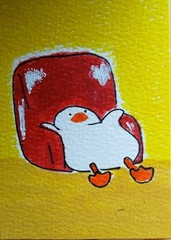 Aceo Mix Media Art Card