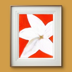 Star Jasmine: Contemporary Expressionist Original AcrylicPainting 11×14 Canvas