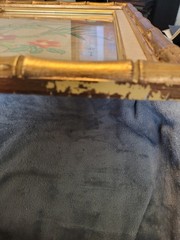 Vintage Chinoiserie Bird & Flowers Painting 19.75in X 15.75in