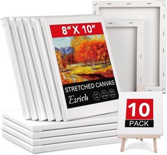 Versatile 8×10 Painting Canvases – Perfect for Gouache, Acrylic & Watercolor