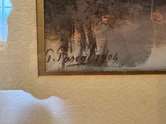 Antique 1904 Paul Pascal Signed Painting Orientalist Scene 1 of 2