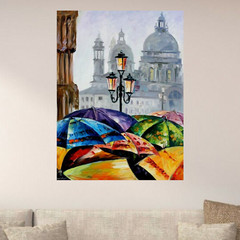Leonid Afremov RAINY DAY IN VENICE 30″x24″ LIMITED EDITION GICLEE ORIGINAL