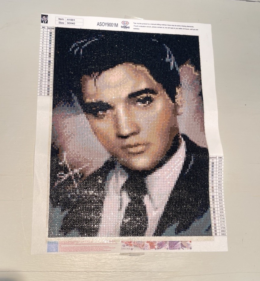 Elvis Presley DiamondPainting Handmade 30x40Rhinestone Mosaic Art