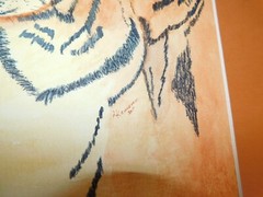 Tigers Original Watercolor Signed L Kemerer 2011