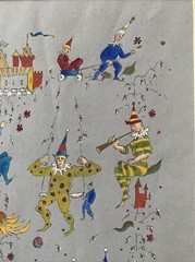 Rosemarie Beck (1923-2003) Holiday Gouache on Paper Painting, Drawing. So Joyful