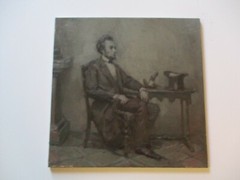 MYSTERY ARTIST VINTAGE IMPRESSIONIST AMERICAN PORTRAIT WPA STYLE FAMOUS PEOPLE