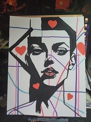 Original Art 12×16 Figurative Abstract Expressionist on Gallery Paper
