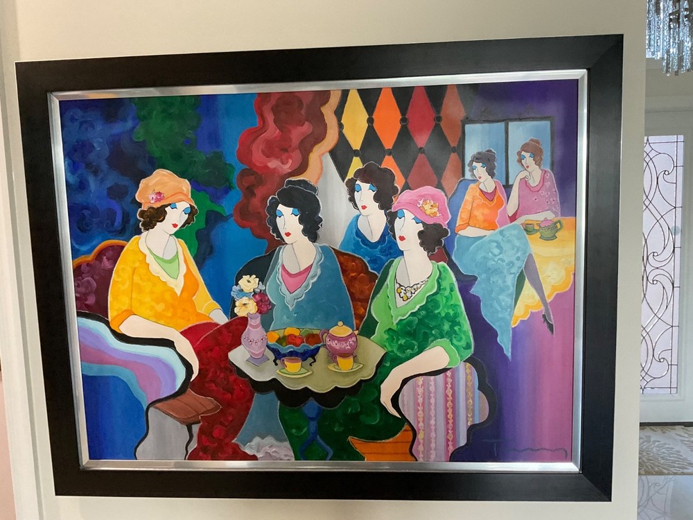 ITZCHAK TARKAY ORIGINAL ACRYLIC ON CANVAS OOAK 45 INC 35 INC COA L