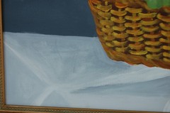 Vtg 1990’s Original Signed Carmen Girata Basket With Fruits Oil Painting 20X16