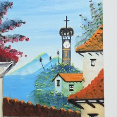 PUERTO VALLARTA MEXICO 2005 ORIGINAL HAND PAINTING TILE WALL ART PACIFIC OCEAN