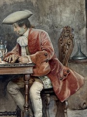 Antique Painting Portrait Man Woman Men Women Masterful Listed 19th Century
