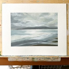 8×10 Original Seascape Oil Painting Ocean Impressionist Coastal Art Decor Signed