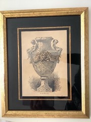 Persian Art Style Vase Illustration San Donato1879by C H Kreutzberge Framed(2)