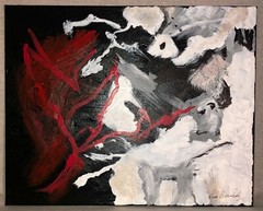 Hand Painted Acrylic Abstract Art by Fran Bernholz – (1) 16″x20″