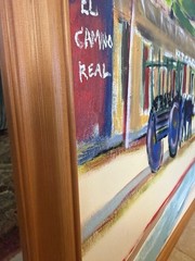 Taos NM Artist Lloyd Rivera 2005 Acrylic On Canvas Board Painting “Camino Real…”