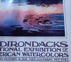 Adirondacks National Exhibition of American Watercolors Print 2018 28×22