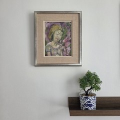 Authentic Olle Nordberg Mid-Century Swedish Modernist Oil Painting Signed Framed