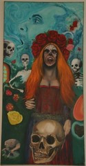 „MUERTE“ 48x23x1.5 CANVAS ORIGINAL PAINT, is not a print
