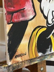 Atherton 11×14 Original Mickey & Minnie Mouse Painting Pop Art Acrylic on Canvas