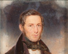 Alois Anreiter (1803-1882) „Viennese married couple“ two miniatures, 1830s (m)