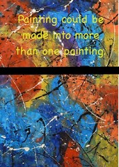 64”X44” Jackson Pollock style canvas ￼painting Acrylic,Abstract, Modern,Large