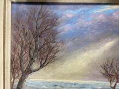 VTG. Oil Painting Impressionist English Landscape Signed By Artist
