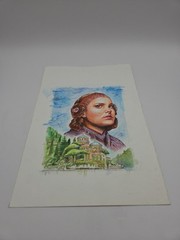 Topps Galaxy 2018 – By The Lake Original Art By Angelina Benedetti plus 4 Drafts