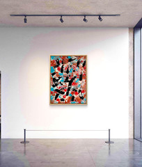 STEVEBARTZ ORIGINAL ART „FEELING GOOD“ 22X30 GALLERY THICK PAPER FINE ART HOME