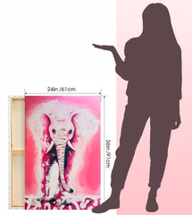 „Specter 3.1“ Bestiary Series. Elephant. Art paintings, original hand painted.