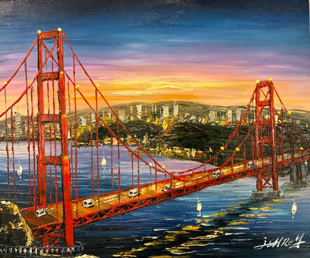 Golden Gate Bridge oil on canvas 20 x 24” 