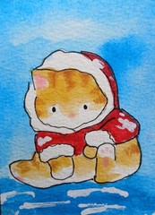Aceo Mixed Media Art Card