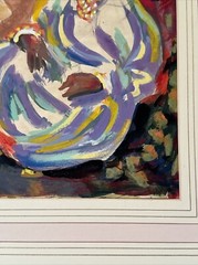 THEODORE NADEJEN PAINTING RUSSIAN AMERICAN MODERNIST Rare FAMOUS ILLUSTRATOR