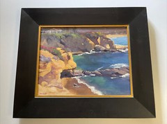 Colby Zeiser Painting Beach Coast Landscape American Listed Cliffs Shore Line