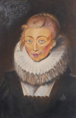 Vintage Oil on Canvas 24“ Painting inspired by Peter Paul Rubens