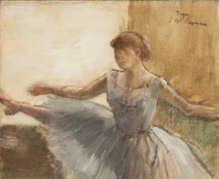 EDGAR DEGAS OIL PAINTING SIGNED
