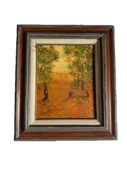 Original Lovely Small VTN Oil Painting-Signed Patton-13X14’-Unique Wood Frame!