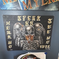 Hear No Evil, Speak No Evil, See No Evil Hand Painted Only One Painted By Me 1/1