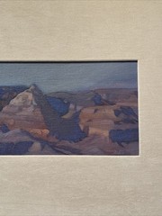 JOHN AXTON PAINTING LANDSCAPE GRAND CANYON VIEW IMPRESSIONIST FAMOUS LISTED OIL